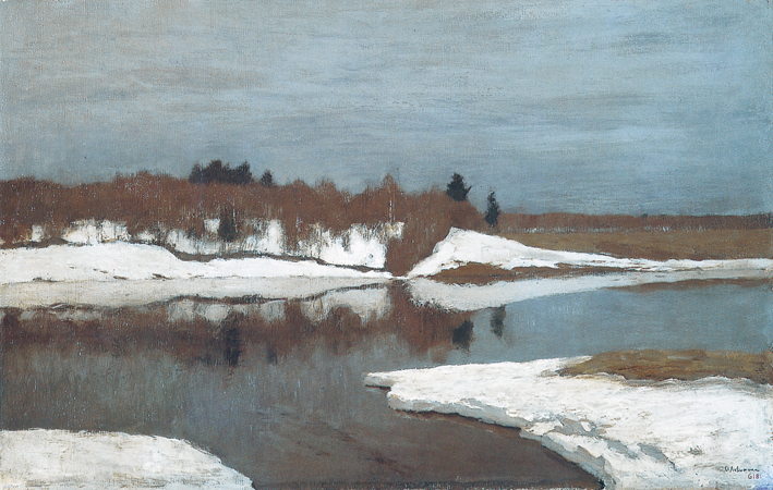  伊萨克·列维坦 Levitan，Isaak Iliich —— 早春